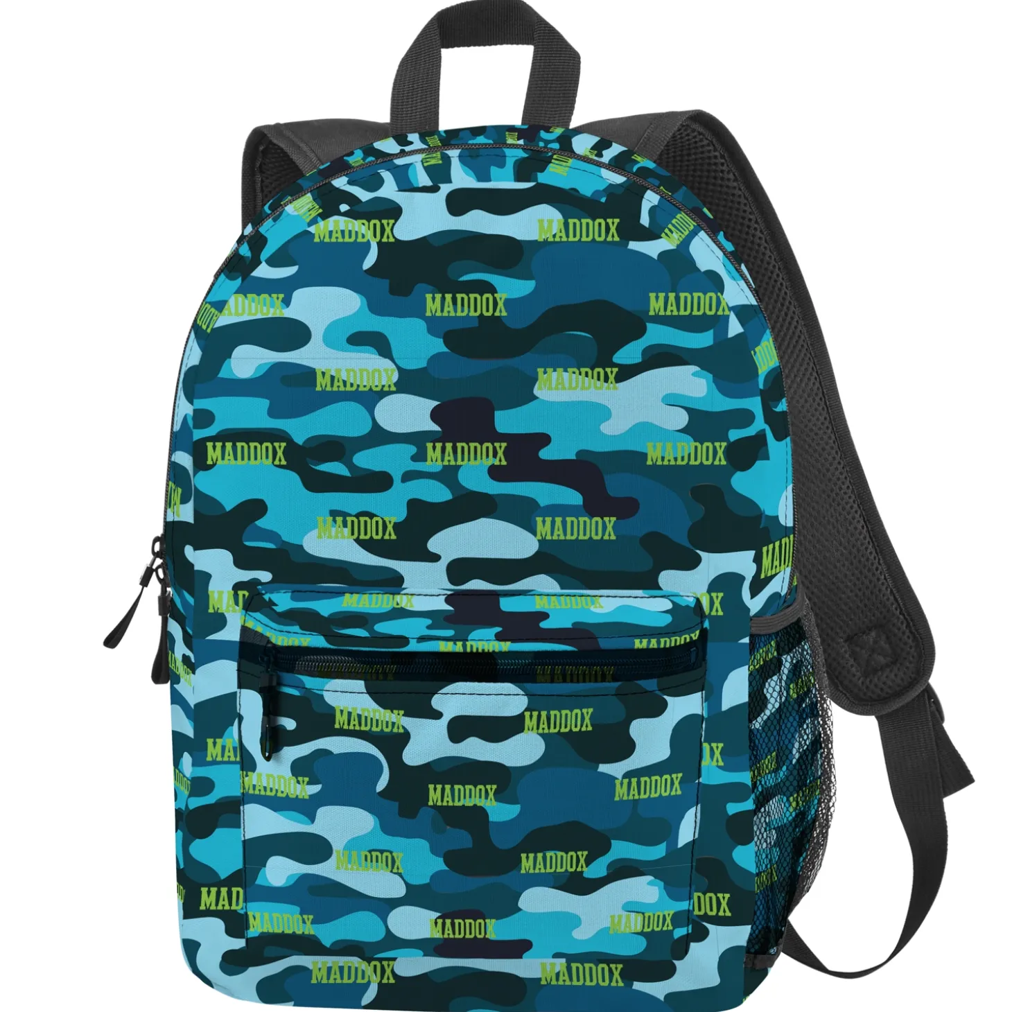 Camo Name Allover Print Backpack