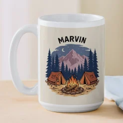 Camping Name Mug