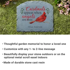 Cardinals Appear When Angels Are Near Memorial Stone