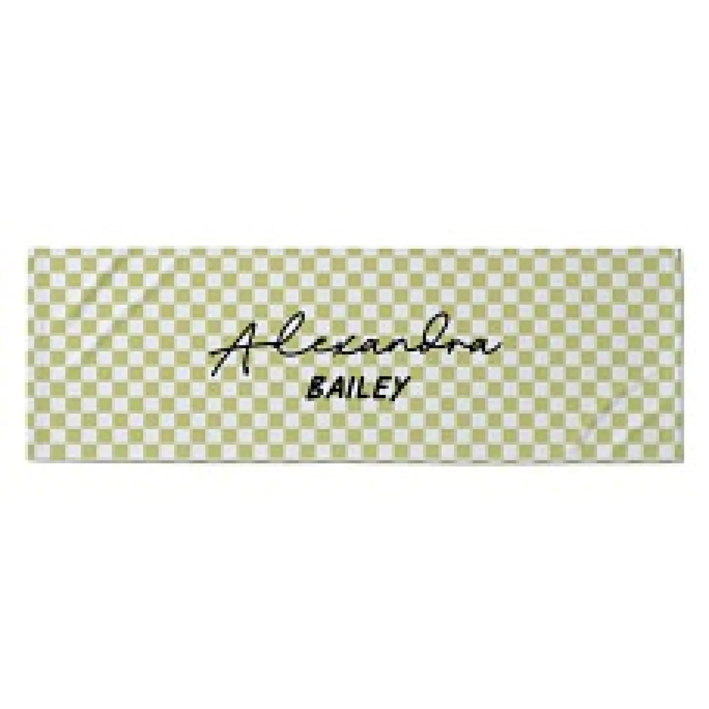 Checkered Name Cooling Towel
