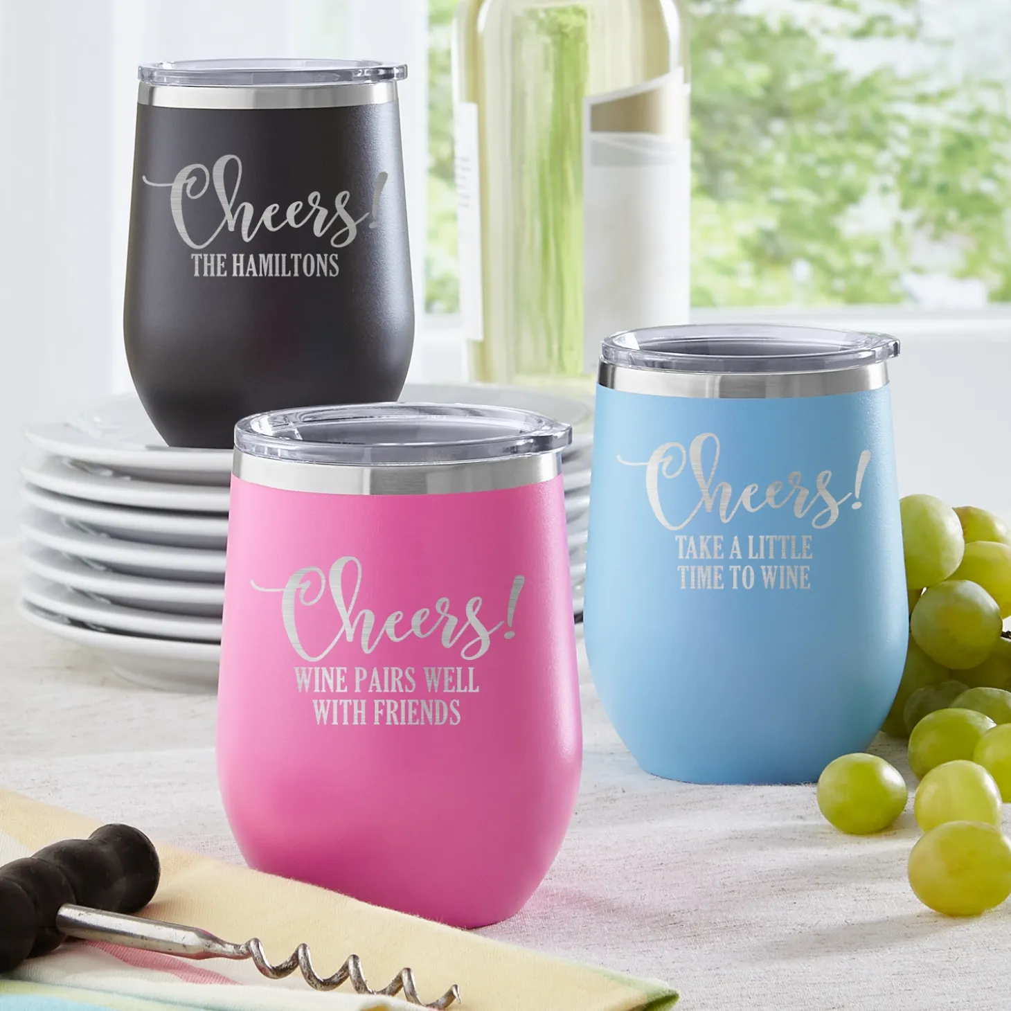 Cheers! Insulated Wine Tumbler