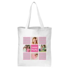 Chevron Photo Message Tote Bag