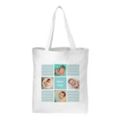 Chevron Photo Message Tote Bag