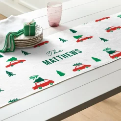 Christmas Cars Table Runner