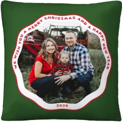 Christmas Wishes Photo Cushion