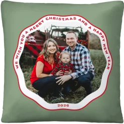 Christmas Wishes Photo Cushion