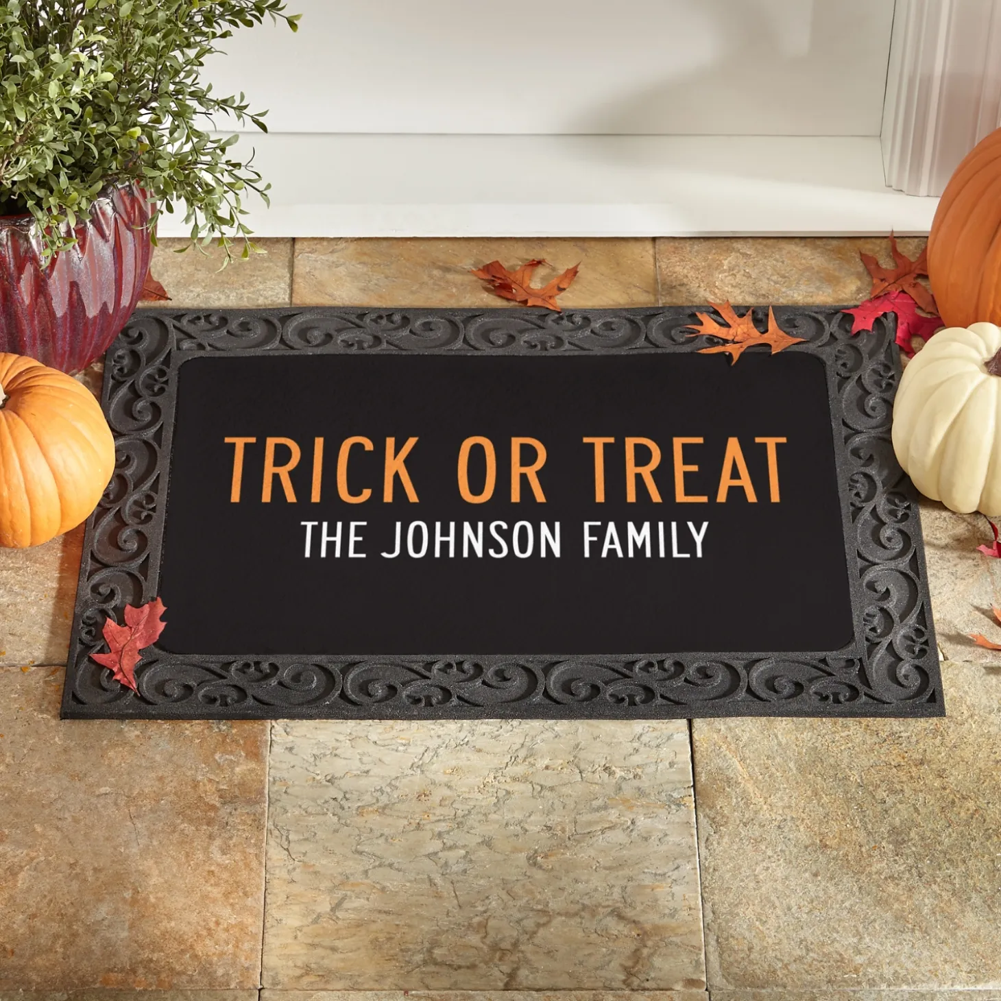 Classic Trick or Treat Doormat