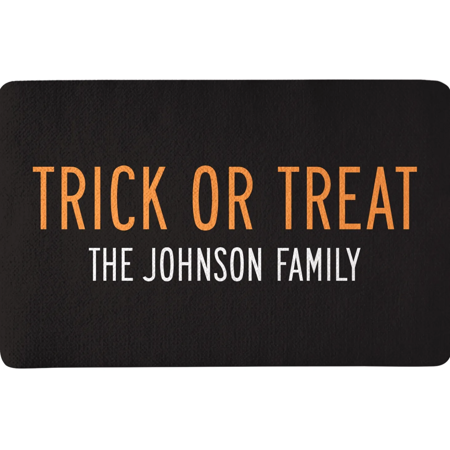 Classic Trick or Treat Doormat