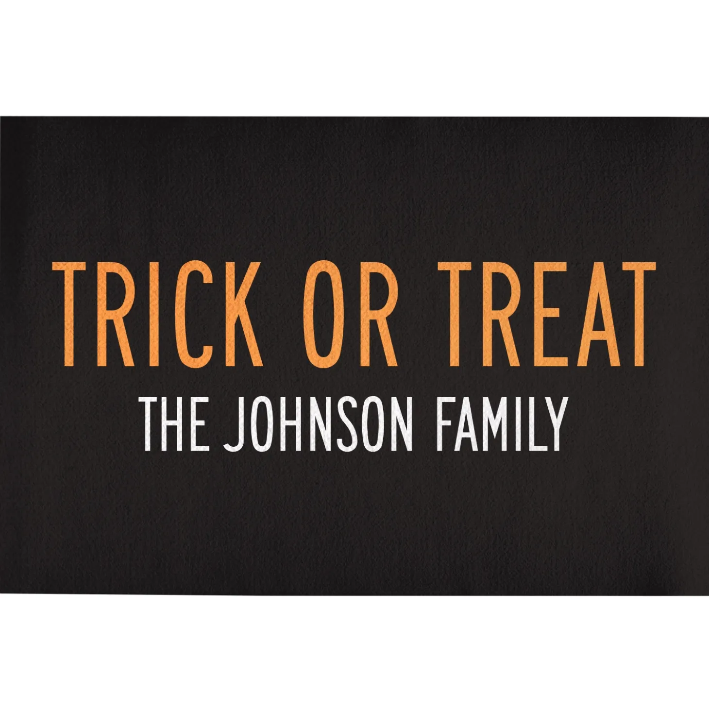Classic Trick or Treat Doormat