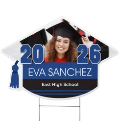 Class Pride! Graduation Cap Photo Yard Sign
