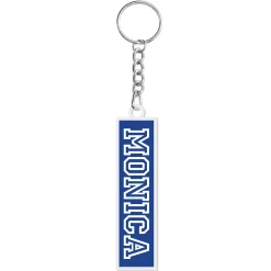 Collegiate Style Name Acrylic Backpack Tag