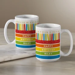 Colorful Birthday Candles Mug