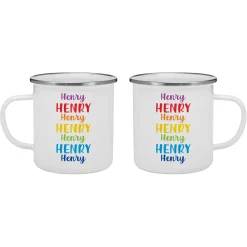 Colorful Cascading Name Mug