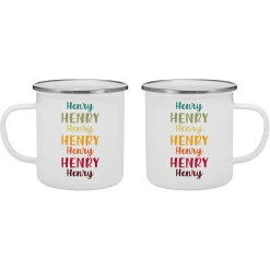 Colorful Cascading Name Mug