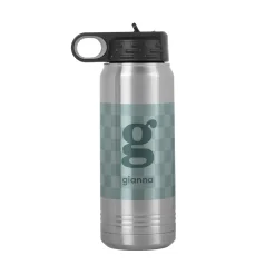Colorful Checkered Water Bottle