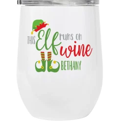 Colorful Christmas Insulated Wine Tumbler