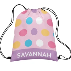 Colorful Dots Drawstring Bag
