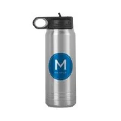Colorful Initial & Name Water Bottle