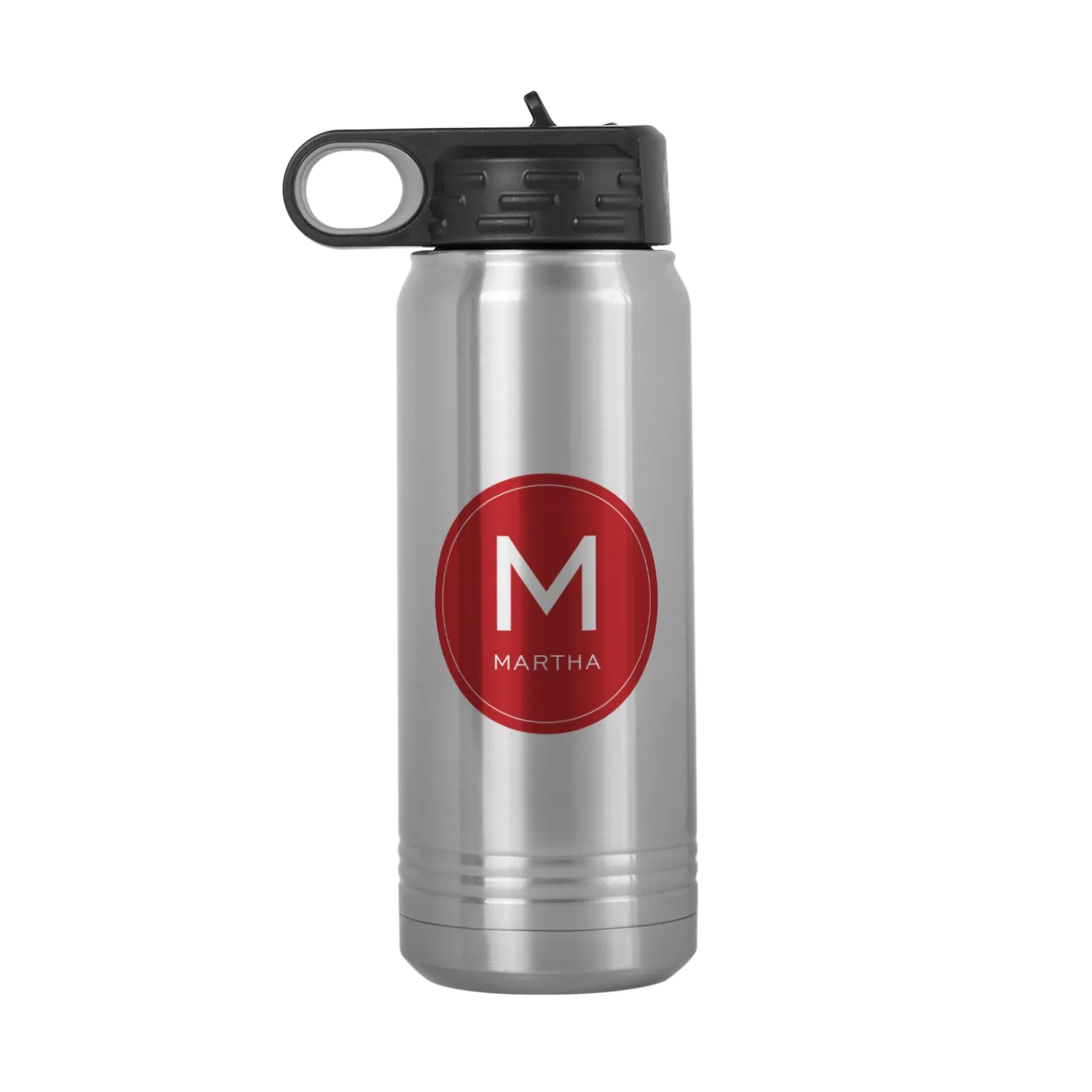 Colorful Initial & Name Water Bottle