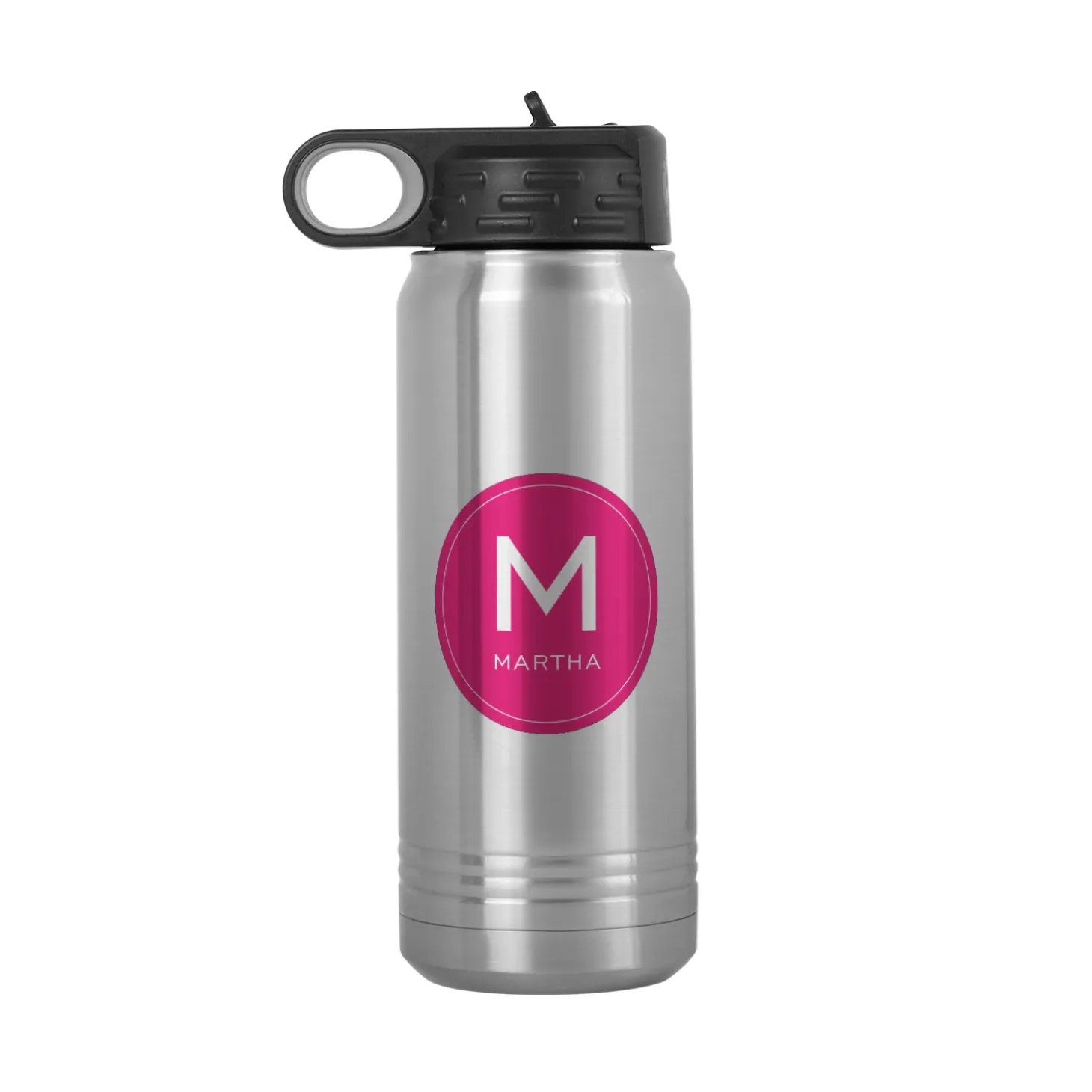 Colorful Initial & Name Water Bottle