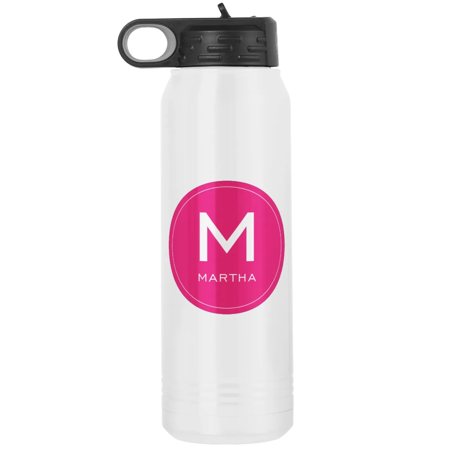 Colorful Initial & Name Water Bottle