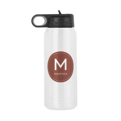 Colorful Initial & Name Water Bottle