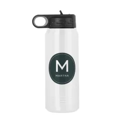 Colorful Initial & Name Water Bottle