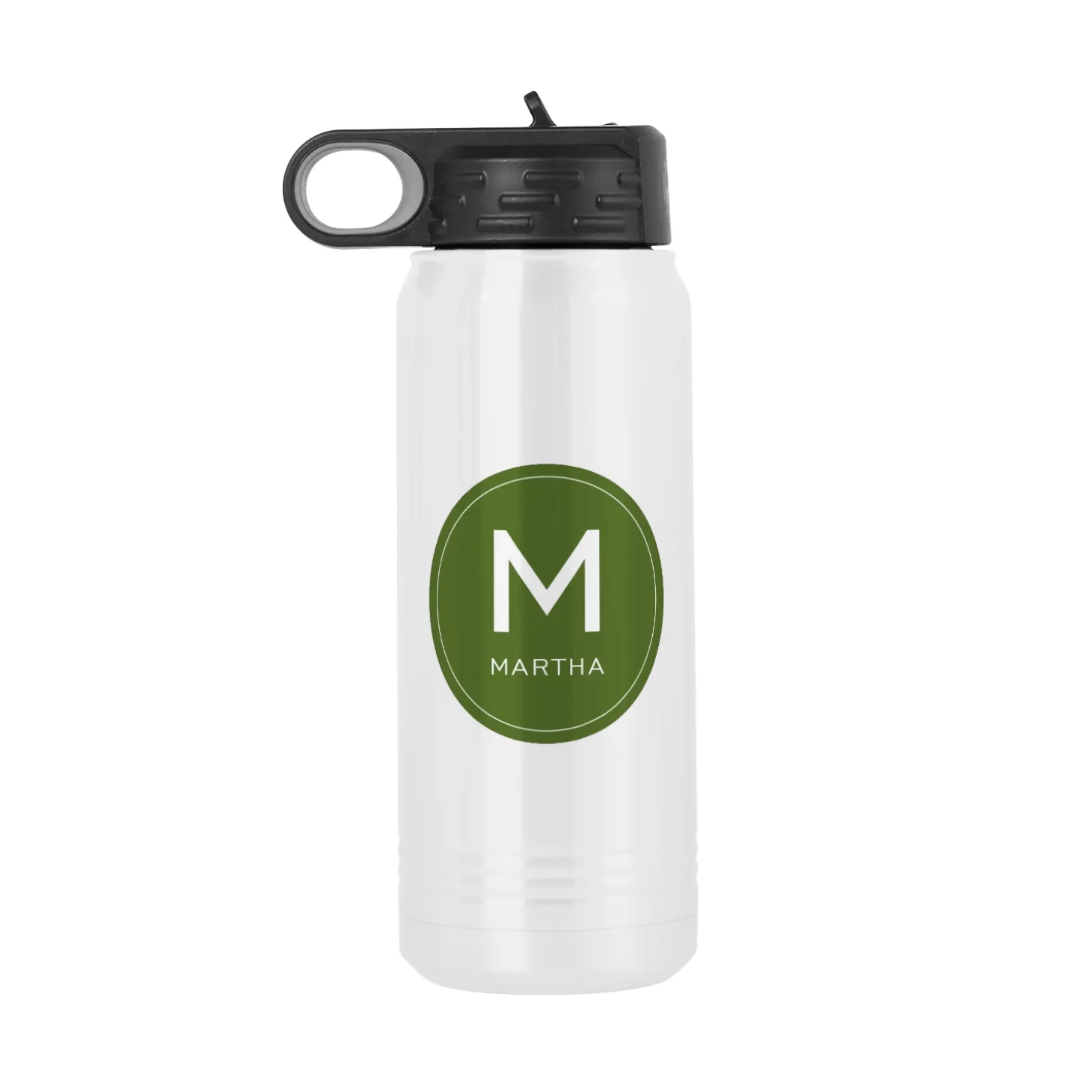 Colorful Initial & Name Water Bottle