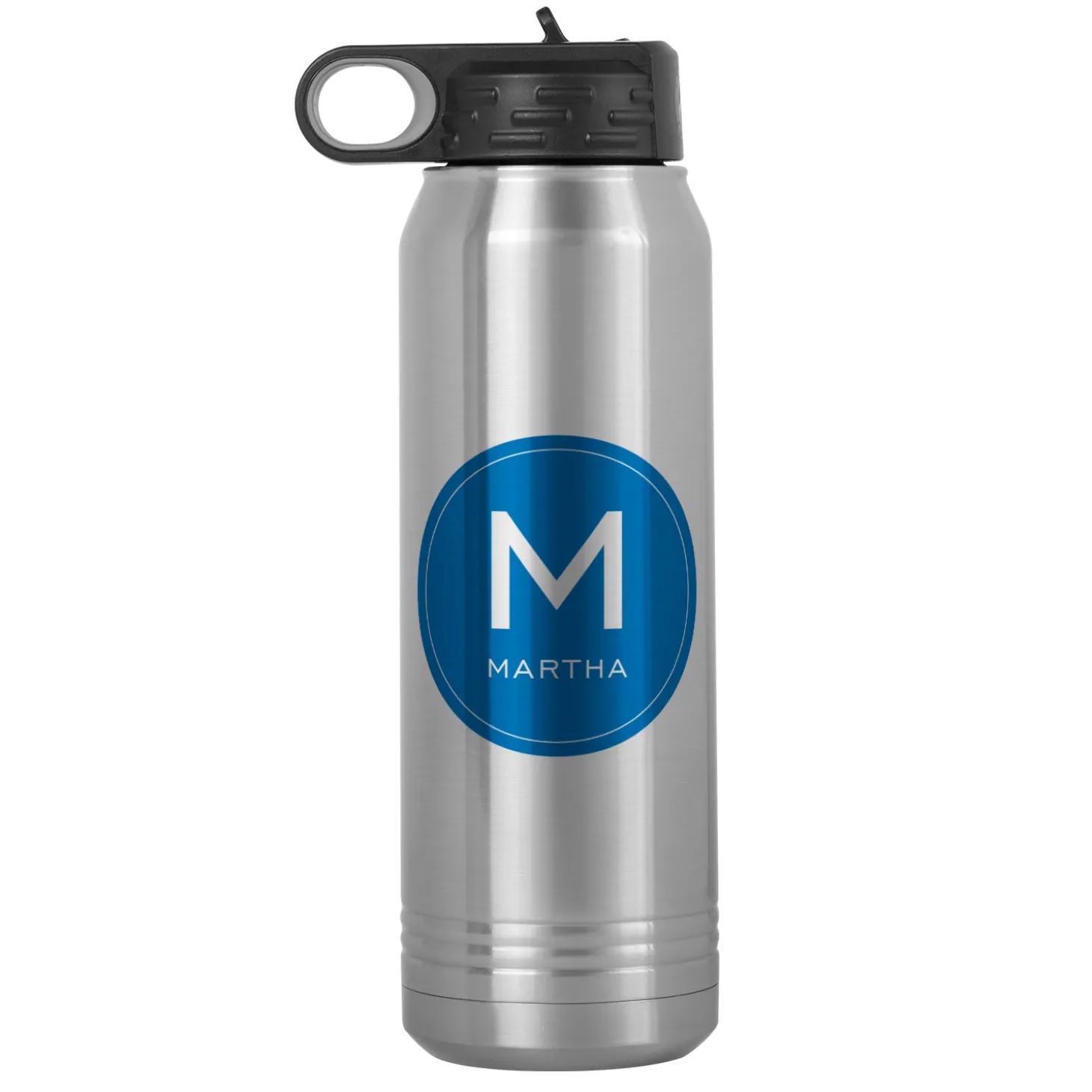 Colorful Initial & Name Water Bottle