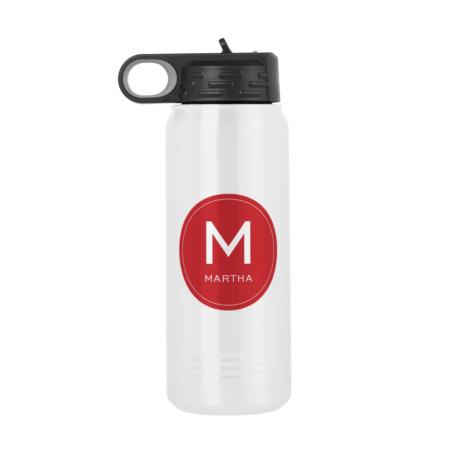 Colorful Initial & Name Water Bottle