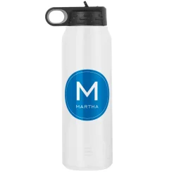 Colorful Initial & Name Water Bottle