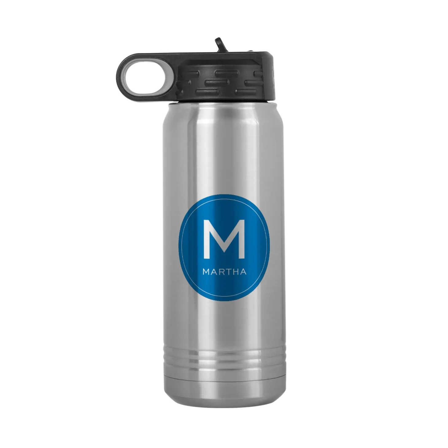 Colorful Initial & Name Water Bottle
