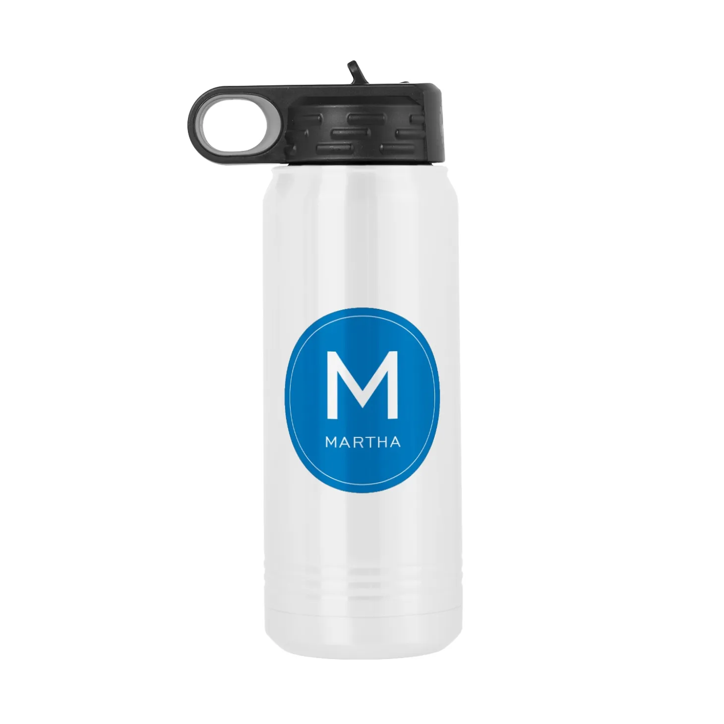 Colorful Initial & Name Water Bottle