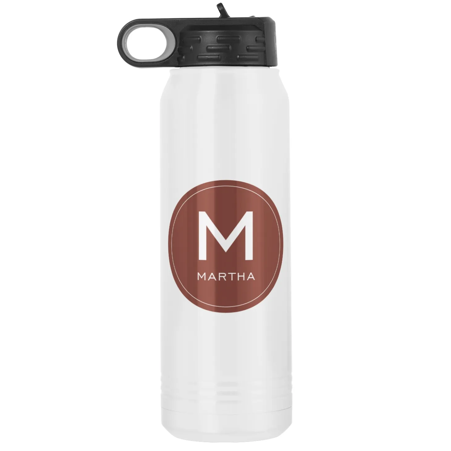 Colorful Initial & Name Water Bottle