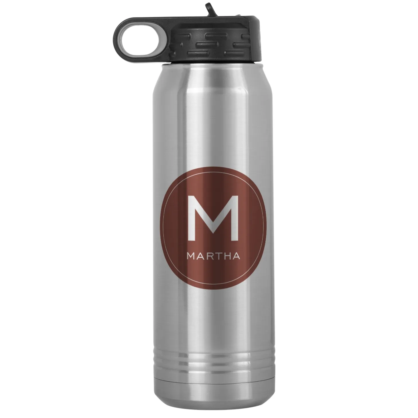 Colorful Initial & Name Water Bottle