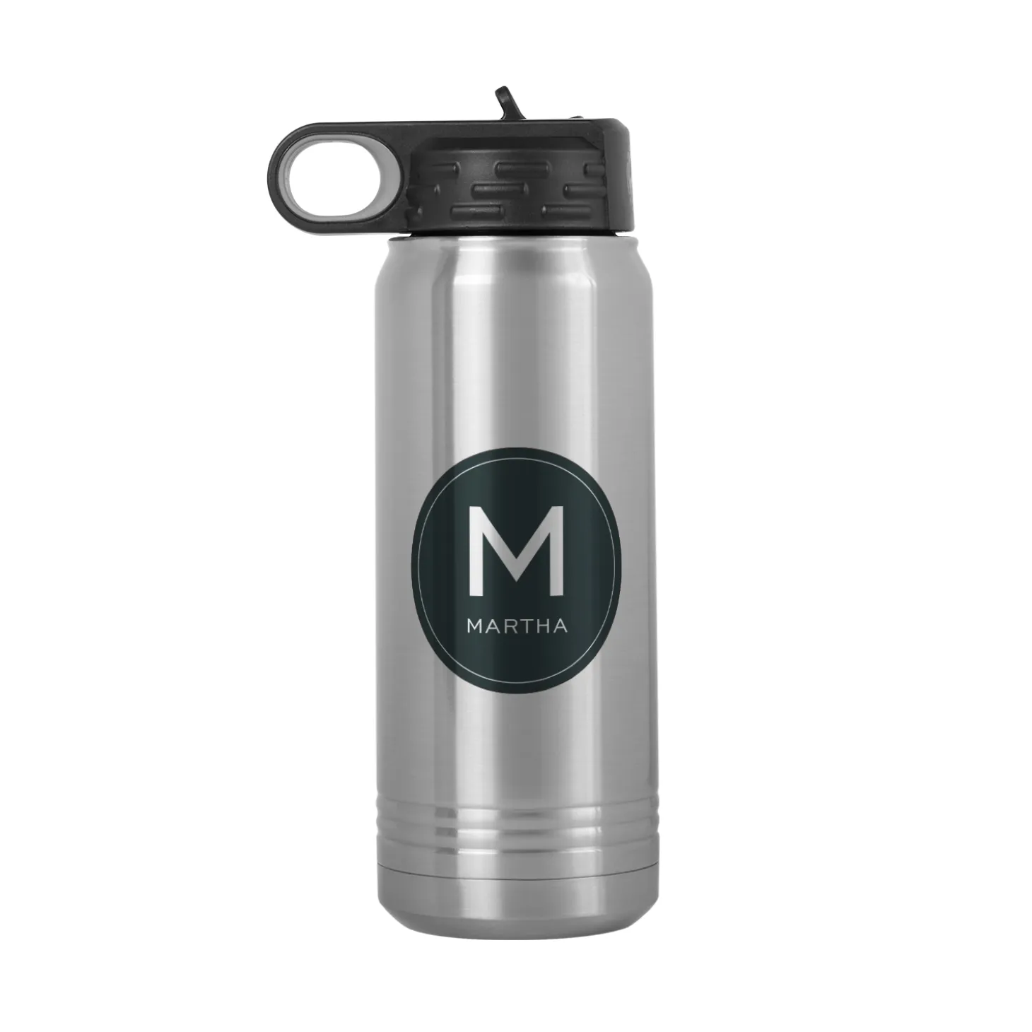 Colorful Initial & Name Water Bottle