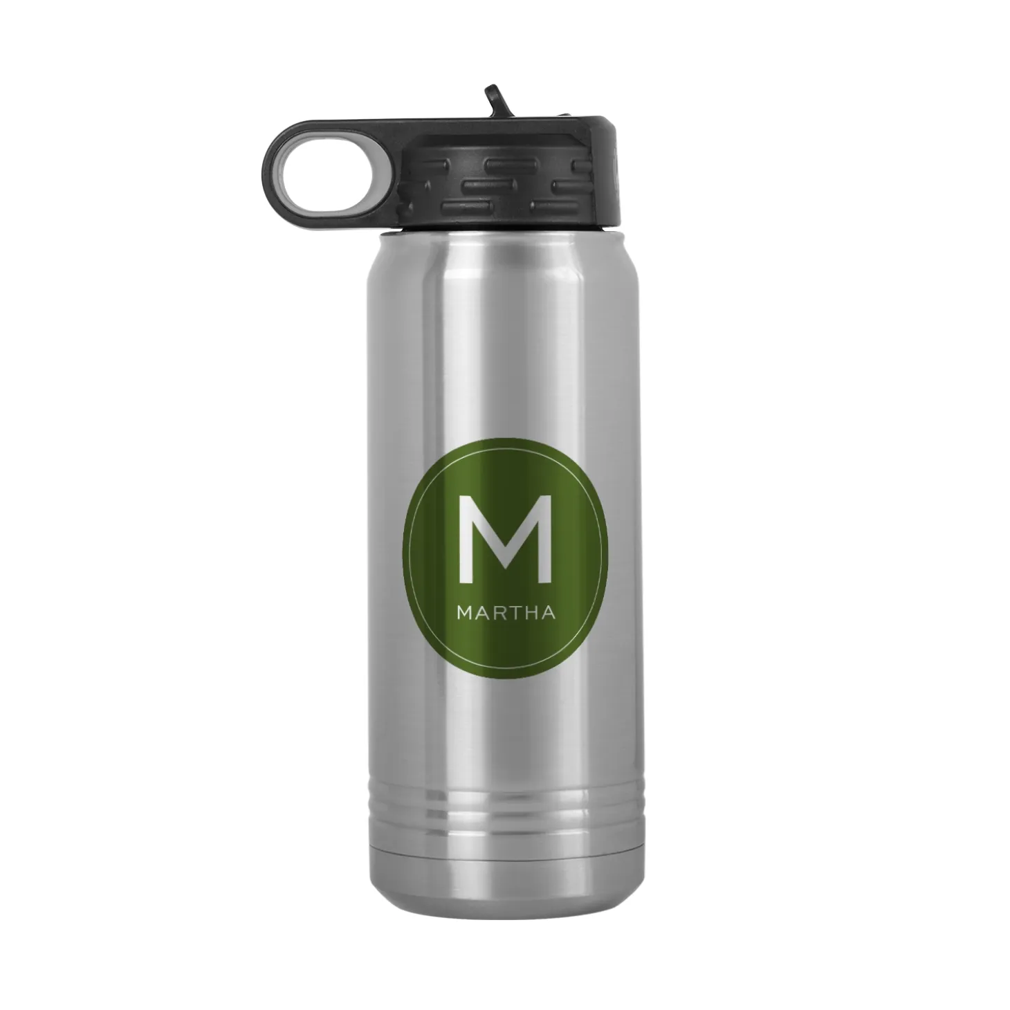 Colorful Initial & Name Water Bottle