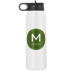 Colorful Initial & Name Water Bottle