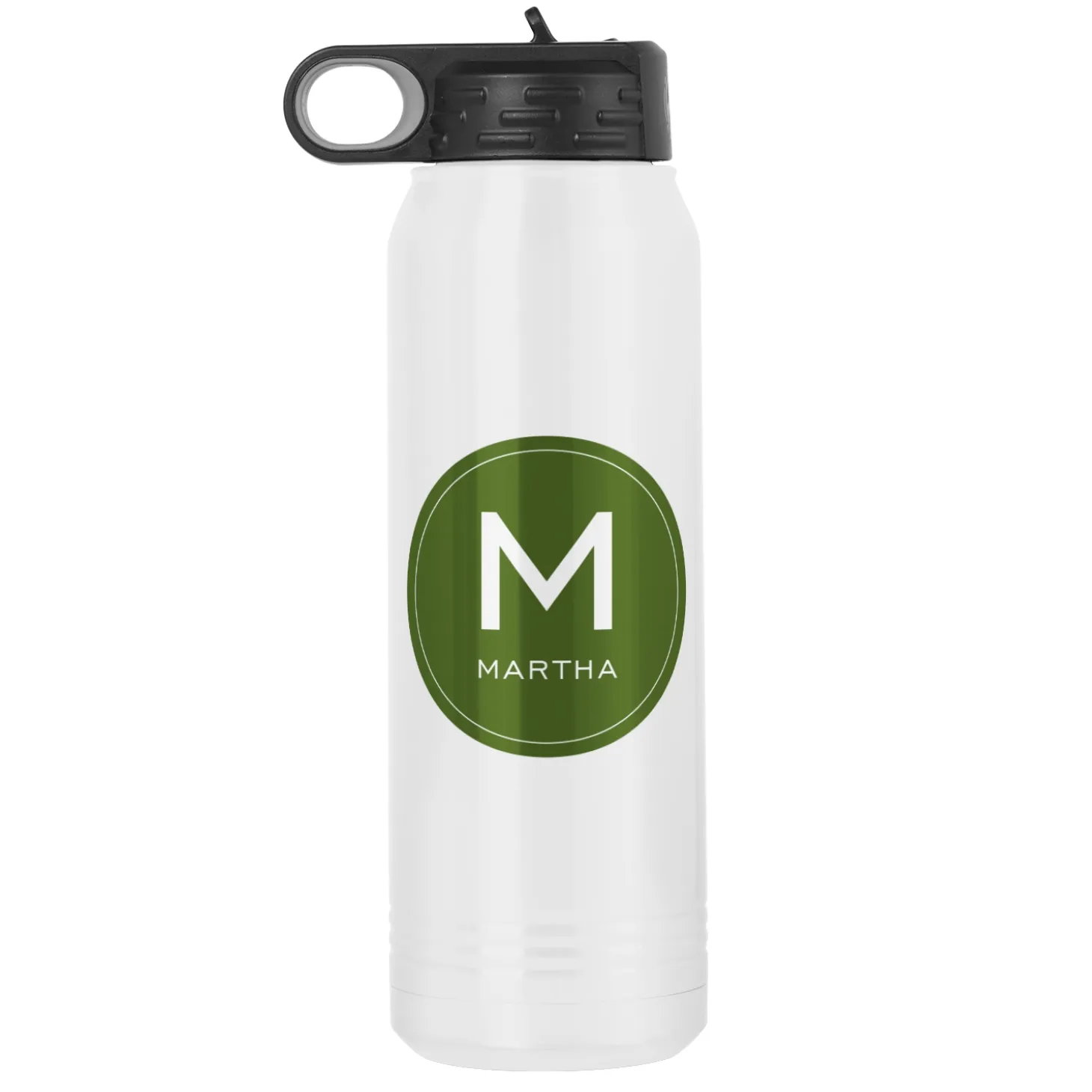 Colorful Initial & Name Water Bottle