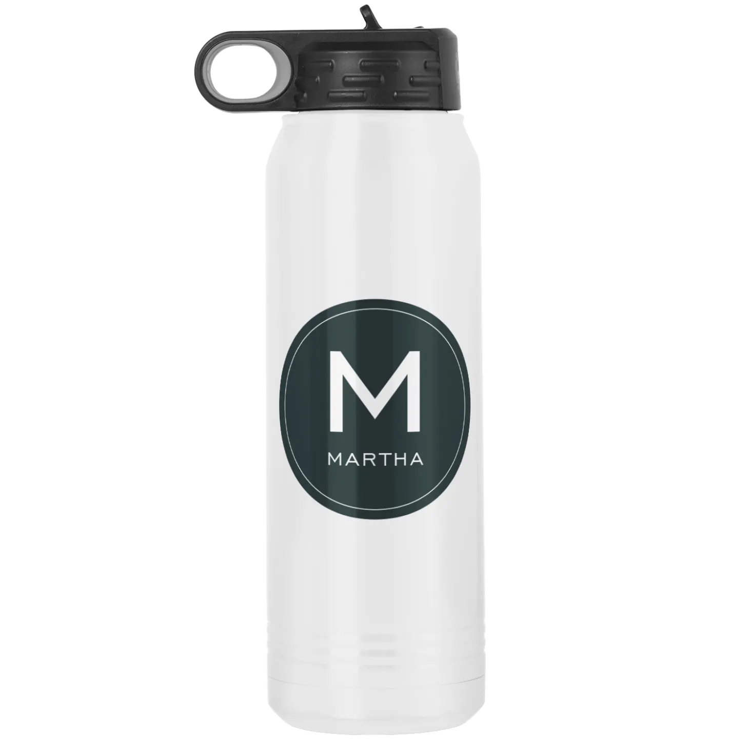 Colorful Initial & Name Water Bottle