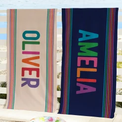 Colorful Name Beach Towel