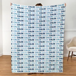 Colorful Name Plush Blanket