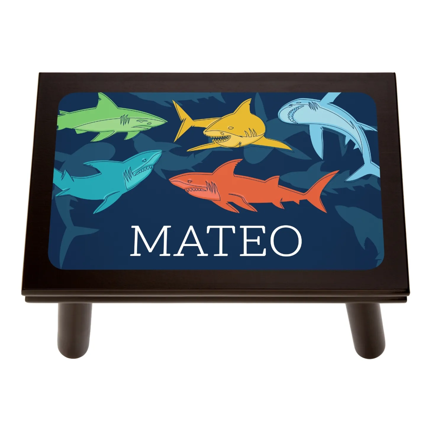 Colorful Sharks Step Stool