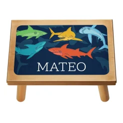 Colorful Sharks Step Stool