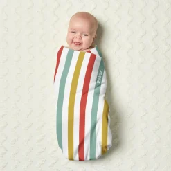 Colorful Stripes Baby Swaddle Blanket