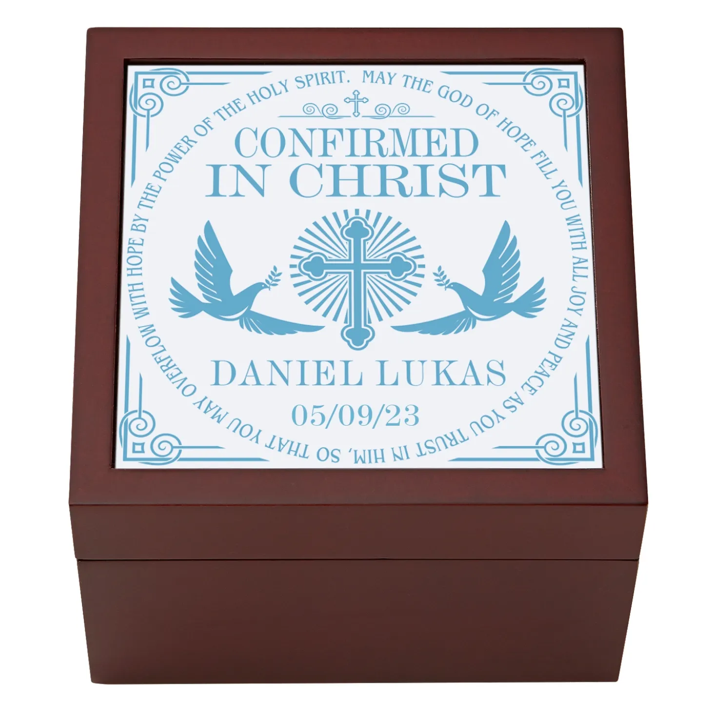 Confirmation Memories Tile Keepsake Box