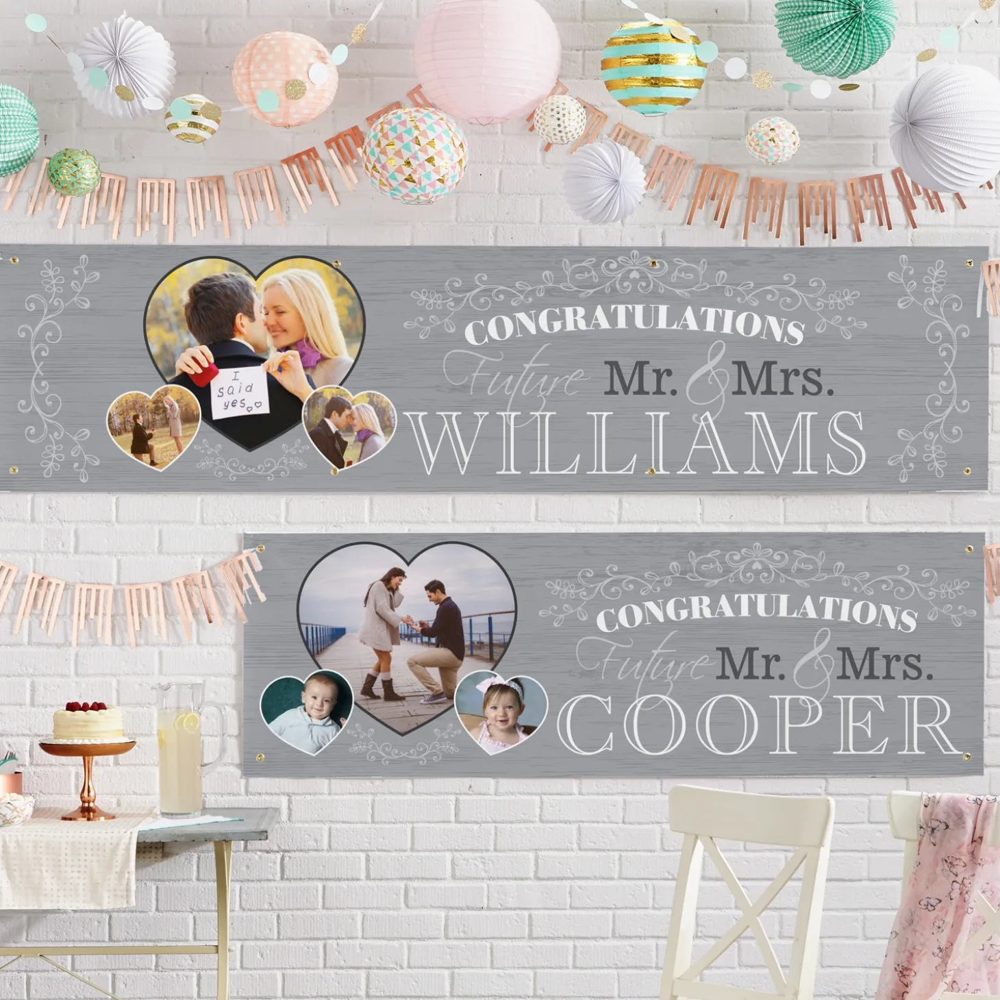 Congratulations Engagement Photo Banner
