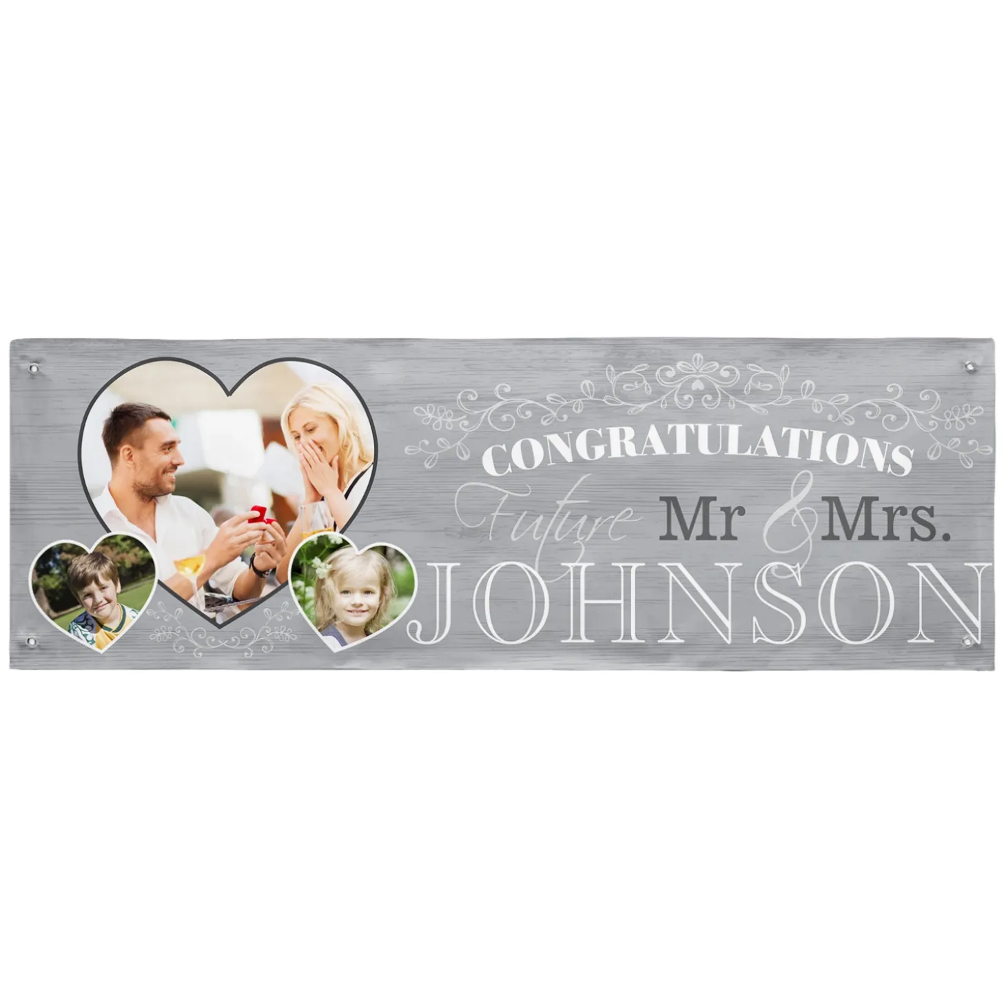 Congratulations Engagement Photo Banner