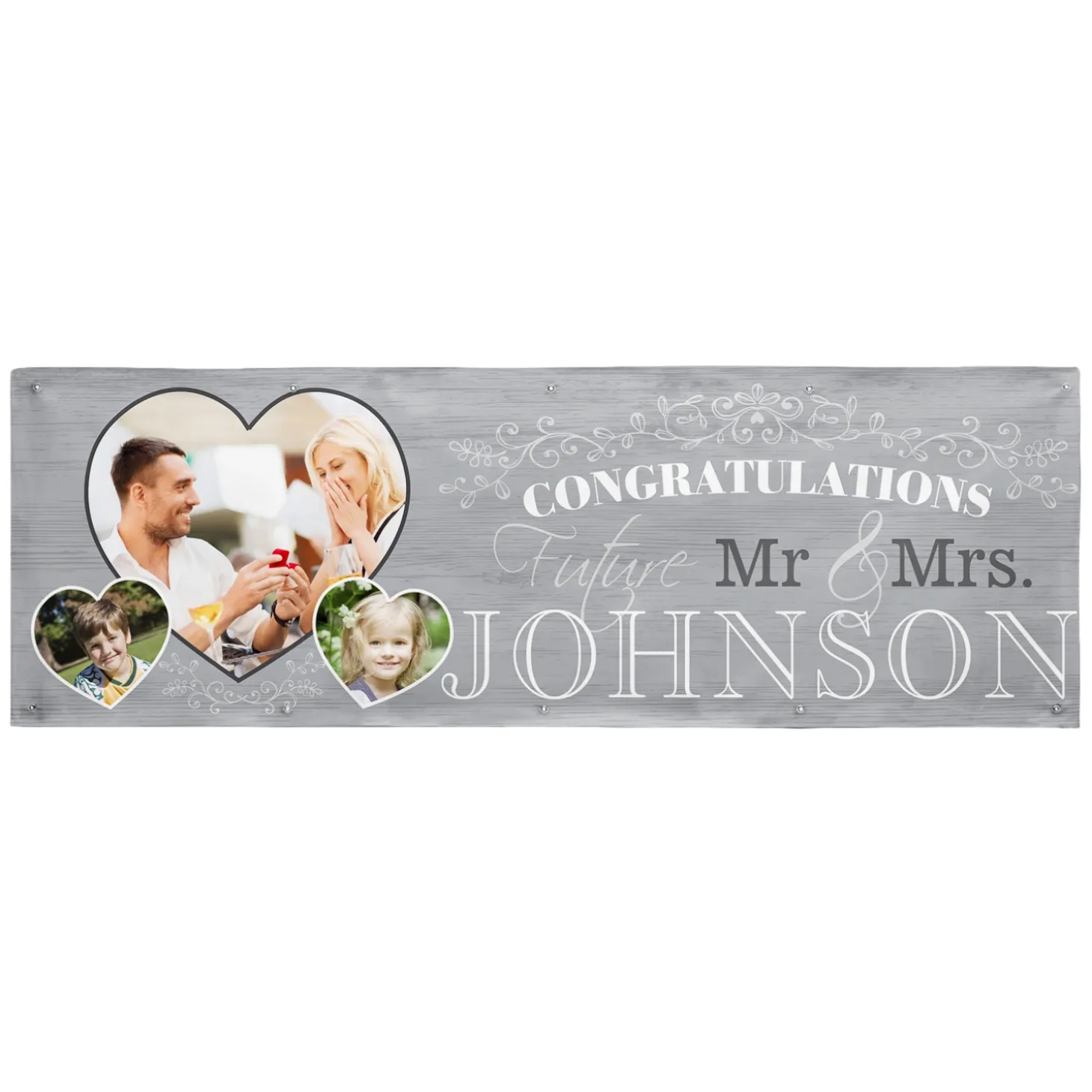 Congratulations Engagement Photo Banner