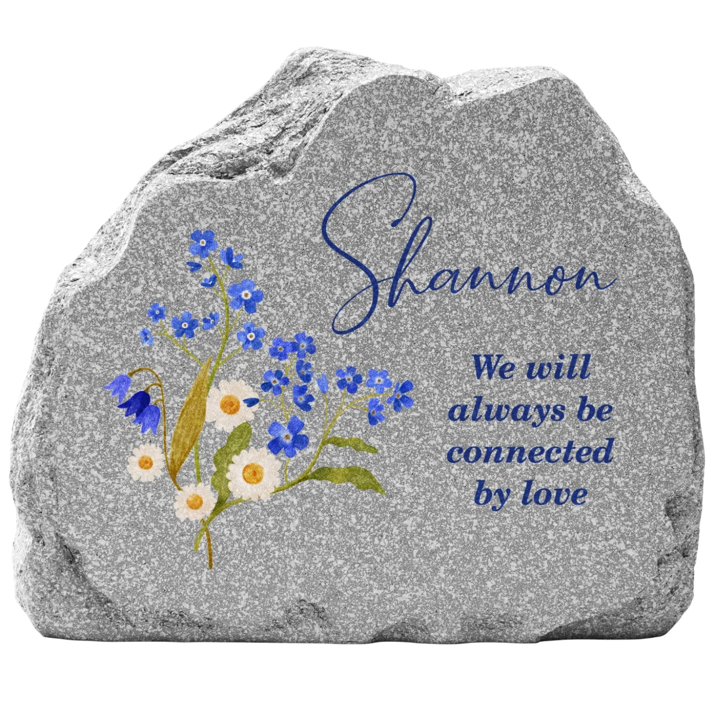 Connected By Love Standing Garden Stone